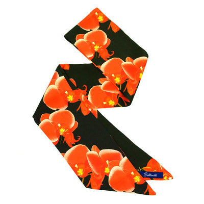 Twilly Orchids in Electric Orange and Tobacco