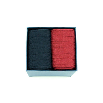 Box 2 Calze Lunghe Cashmere, Seta e Lana 2 varianti colore