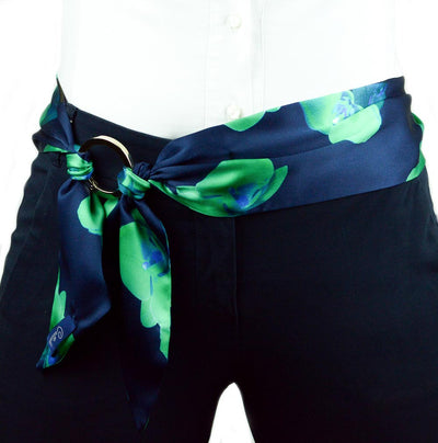 Twilly Orchids in Spring Green and Midnight Blue