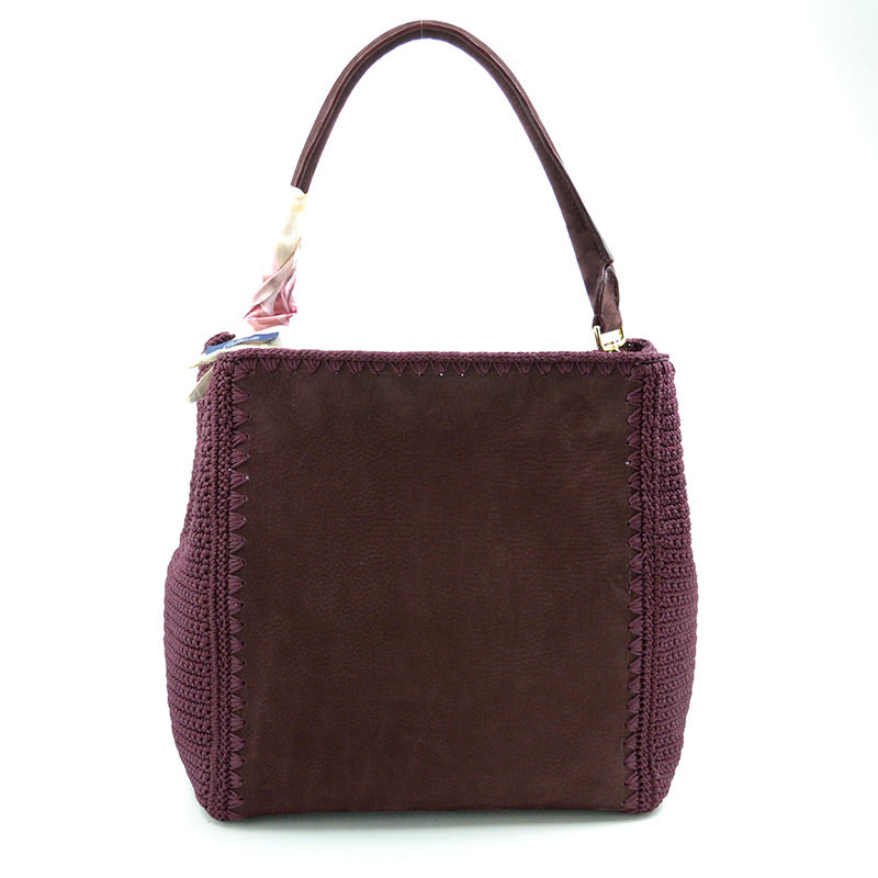 Francesca Bag Suede Borgogne